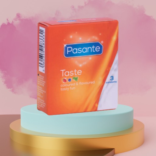 Kondómy s príchuťou Pasante Taste Flavour, 3 kusy