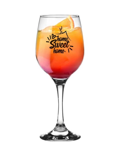 GLASS Wine Drink DRINK 250ml Home Sweet Home