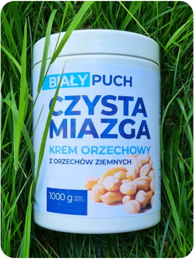Biały Puch Arašidové maslo Krémová arašidová pasta Crunchy Crunchy 1kg