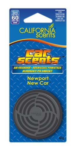 Osviežovač interiéru auta s vôňou California Car Scents Newport New Car
