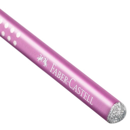 Ceruzka Sparkle Pearl Faber-Castell B, ružová