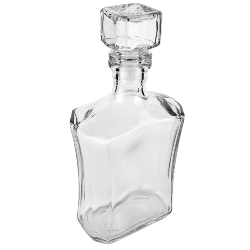 ATENA sklenená karafa 0,5 l s korkom na whisky, víno, tinktúra, voda, džús 500 ml