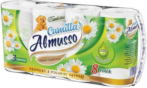 Almusso Camilla 3-vrstvový toaletný papier (8 kotúčov)
