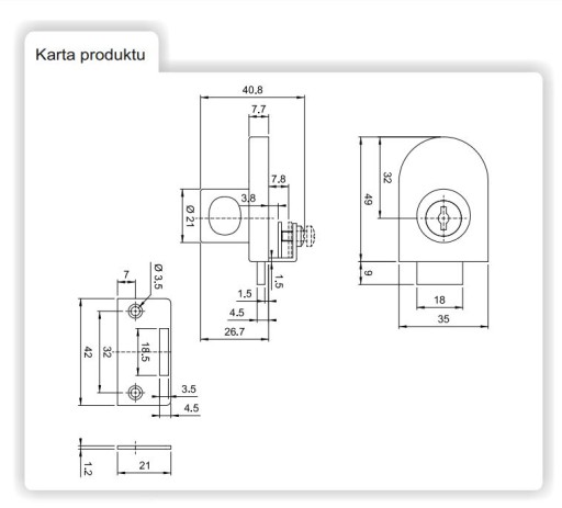NÁBYTKOVÁ ZÁMKA PRE NÁBYTKOVÉ DVERE, JEDNOSKLENÉ/CHROMOVÉ 408 AMIX
