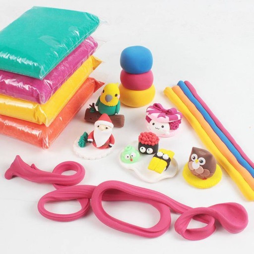 SUPER CLAY PLASTICINE FOAM CLAY + AKC 24 ks - sada pre deti