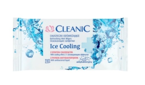 Cleanic Ice chladiace Osviežujúce obrúsky, 15 kusov