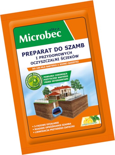 Microbec ULTRA ekologický prípravok pre septické čistiarne odpadových vôd Biodegradácia 25g
