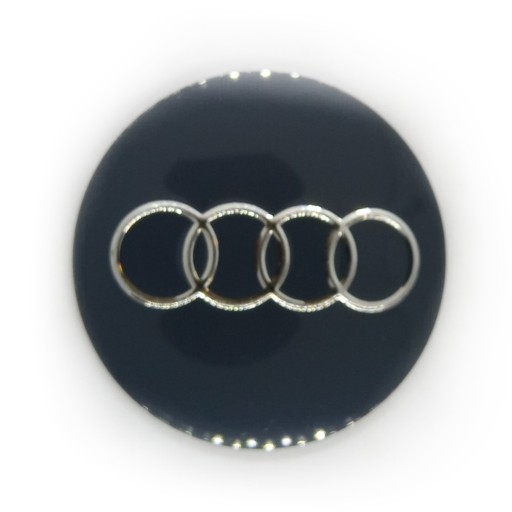 ZNAK LOGO NÁLEPKA AUDI 65 mm GRAFIT