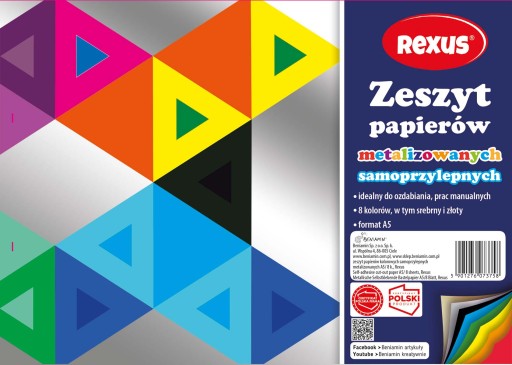 METALIZOVANÝ SAMOLEPIACI PAPIER A5 8K