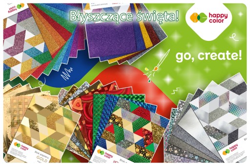 GLITROVÝ blok A4 Happy Color 10 listov 150 g/m²