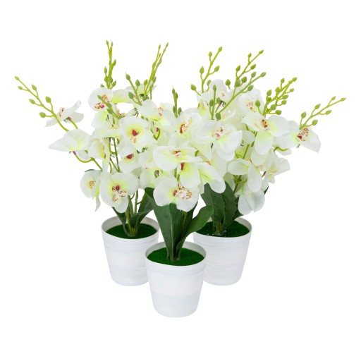 Umelá orchidea v kvetináči