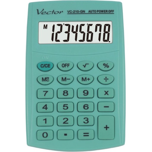 VEKTOROVÁ KALKULAČKA VC-210 GN svetlo zelená