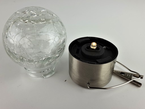 SLNEČNÁ GUĽOVÁ LAMPA, SVIETIACA LAMPA, SOLAR HÁK, ZÁVESNÁ GUĽA, BALKÓN, ZÁHRADKA