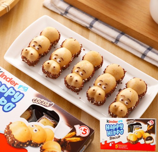Kinder Happy Hippo Cacao tyčinky 5 x 20,7 g z Nemecka hrošia oblátková tyčinka