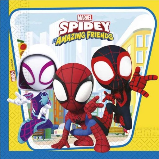 SPIDER-MAN NARODENINOVÉ PAPIEROVÉ OBRUŠKY 33cm 20ks