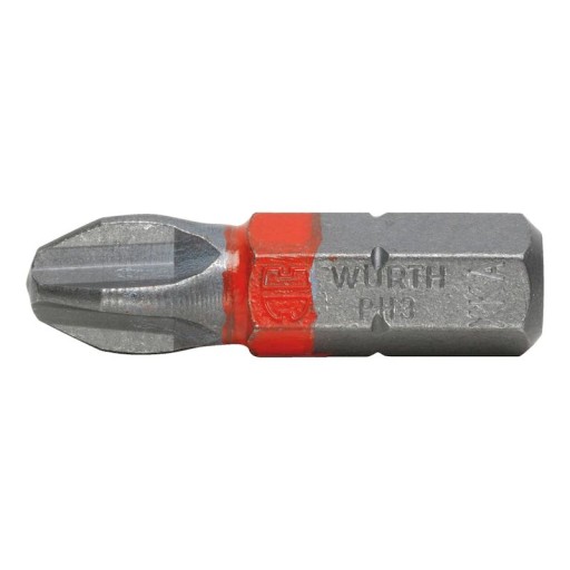 PH3 PHILIPS ČERVENÝ BIT 1/4 PALCA 25 MM WURTH