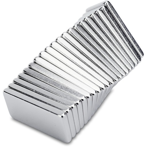 MAGNET MALÝ NEODYMOVÝ TANIER 10x5x1 mm, Obdĺžniková lišta, 20 ks.
