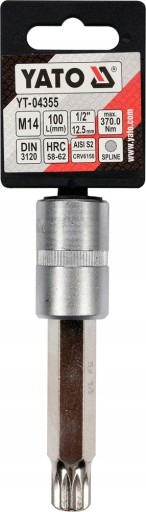 YATO - DRÁŽKOVÝ L-KEY BIT 1/2 M14 L100MM