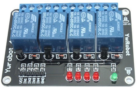 Modul so 4 relé 10 A/150 VAC a 10 A/24 VDC