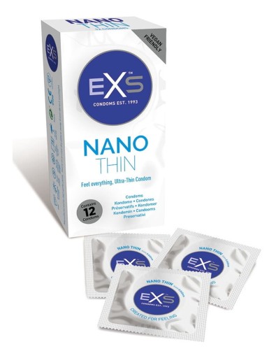 EXS Nano tenké Ultra tenké kondómy 12 ks.