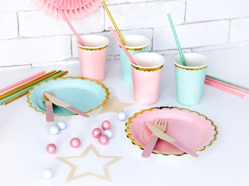 MINT papierové taniere 18 cm, 6 ks, pre ročné bábätko