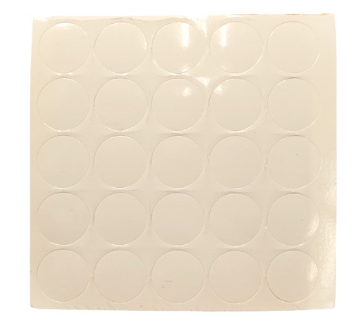Samolepiaca čiapočka 14mm LESK BIELA 321