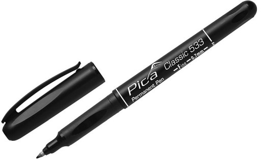 PICA Značkovač permanentný čierny 533 0,7mm