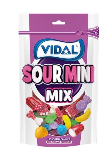 Vidal SOUR MINI MIX Kyslé želé 180g