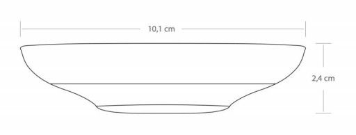 6 x Uskudar sklenená podšálka 10,2 cm PASABAHCE