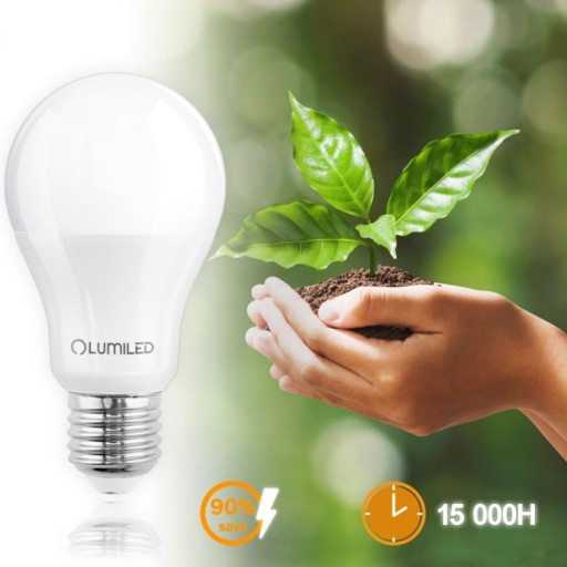 E27 LED žiarovka 8W = 60W 806lm 4000K NEUTRAL PREMIUM EMC2 LUMILED