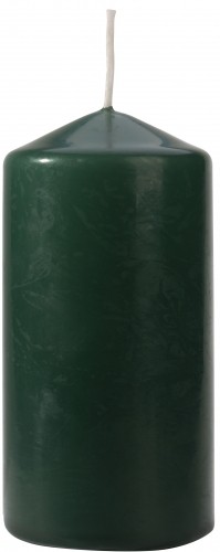 BISPOL Aura 38H valcová sviečka 12CM SW60/120 FĽAŠA ZELENÁ