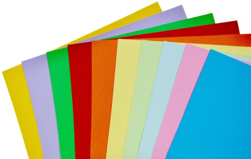 FAREBNÝ KANCELÁRSKY PAPIER A4 50 LISTOVÝ MIX 10 FARIEB
