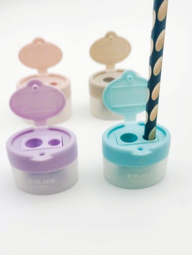 DVOJITÝ BRÚSOK S NÁDOBOU, FAREBNÝ PASTEL, PLAST
