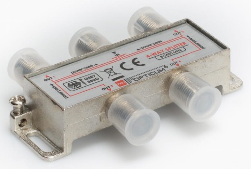 1/4 Splitter RTV SAT pre LNB Unicable