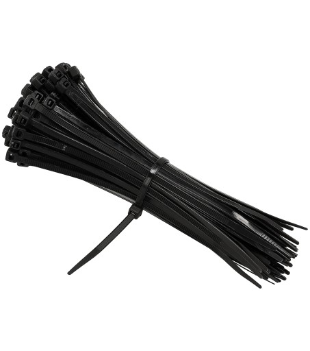 Sťahovacie pásky 3,6x150mm Čierna 100 ks