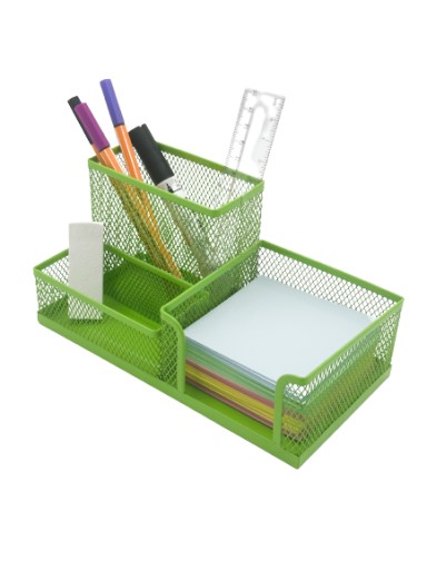 Pen&GO Organizér na pero na stôl sieťovaný box na náradie PG9058 Lime