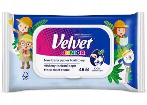 ZAMATOVÝ VLHČENÝ TOALETNÝ PAPIER JUNIOR 1 BAL.