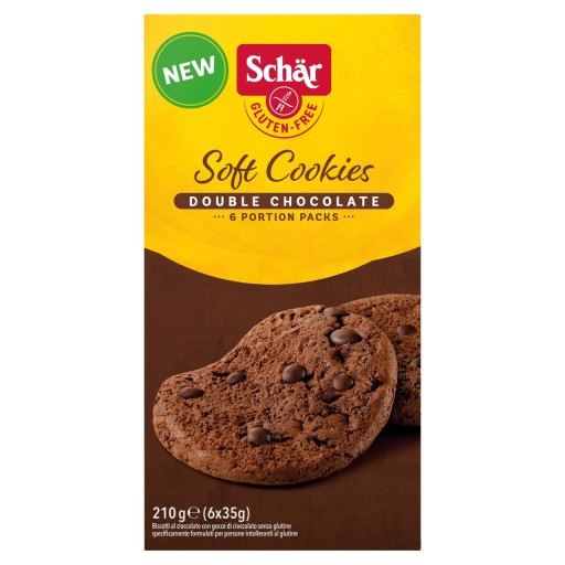 Mäkké sušienky Bezlepkové sušienky s kúskami čokolády 210 g Schar