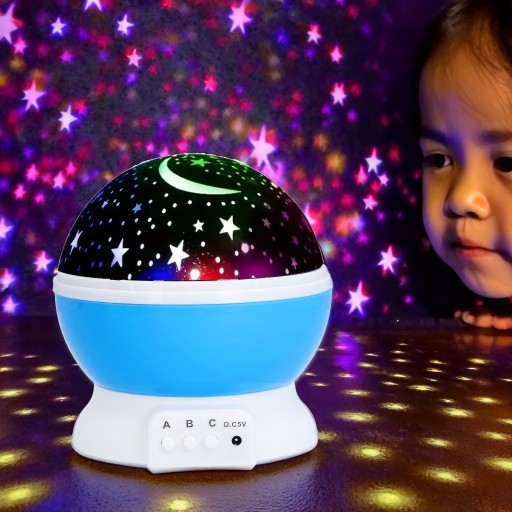 STARS PROJECTOR otočná lampa do projektora prenosná ako darček pre deti