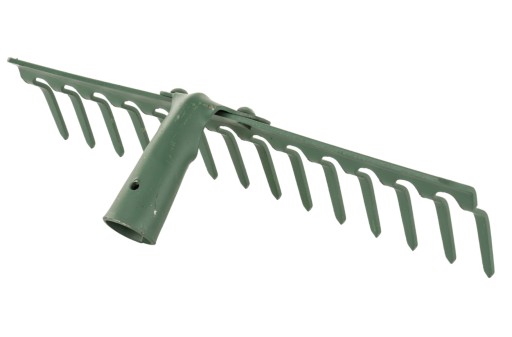 Kovové hrable, 14 zubov, nenamontované, šírka 36 cm