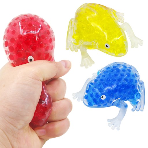 GNIOTEK GEL FAREBNÝ ŽABA ANTISTRESOVÝ SENZORY SQUISH PRANK JOKE