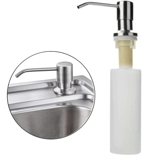 Satis, podpultový ručný dávkovač mydla, 300 ml, chróm
