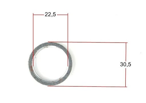 Tesnenie kolena valca výfuku SKÚTER pre 4T 2T GY6 VAPOR ZIPP MOTOR
