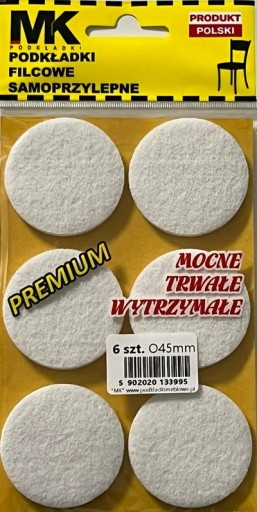 PREMIUM FI PLSTENÉ PODLOŽKY 45MM BIELE