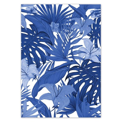 Nálepky A5 PION Classic Blue Monstera