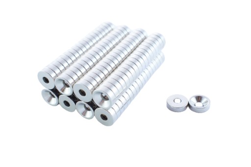 SILNÝ NEODYMIOVÝ MAGNET 10x3 SO SKRUTKOU 10 ks
