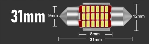 XSTORM LED ŽIAROVKA 31MM TUBE C3W C5W 18SMD CANBUS VÝKONNÝ