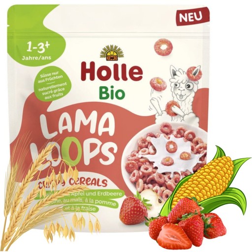 HOLLE LAMA LOOPS EKOLOGICKÉ PNEUMATIKY RIPS VLOČKY JAHODOVÉHO MLIEKA 1+