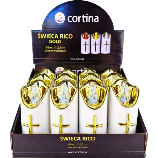 VEĽKÁ LED VLOŽKA DO SVIEČKY NA NAPÁJANIE BATÉRIOU 12,5cm PRE GRANES VLOŽKY DO SVIEČKY