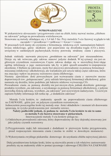ZMES NA PEČENIE STARÉHO POĽSKÉHO ŽIVOTNÉHO CHLEBA 1,00 kg